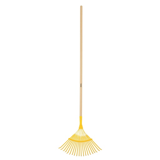 [21431] Escoba metálica para jardín, curva, 20 dientes, mango 48' EM-20P