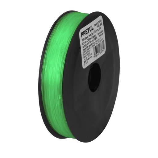 [22060] Carrete con 100 m de hilo para pesca verde calibre 0.50 mm HIPE-50V