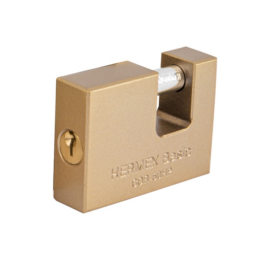 [22516] Candado antipalanca 60 mm cuerpo de hierro, HERMEX BASIC COR-60HP