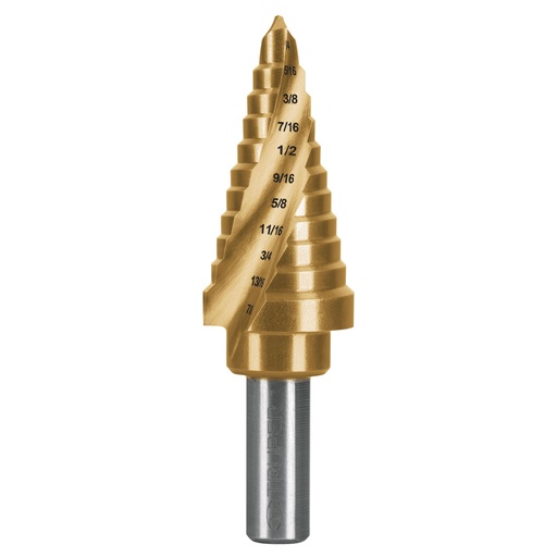 [101554] Broca escalonada titanio 11 escalones 1/4' a 7/8', EXPERT BES-11X