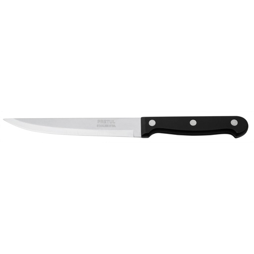 [23093] Cuchillo liso para asado 5' mango de plástico, PRETUL CUCH-P53