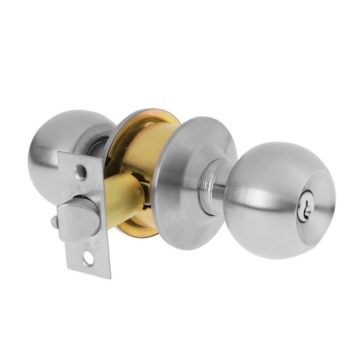 [23562] Cerradura tipo esfera, cilíndrico, entrada, cromo, BASIC BAL-CM-EP