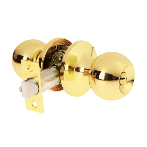 [23655] Cerradura tipo esfera, tubular, entrada, brillante, BASIC BALT-LB-EP