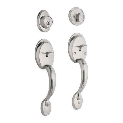 [23678] Doble jaladera y perilla, Berna mariposa, cromo mate, BASIC CEP-31JJP