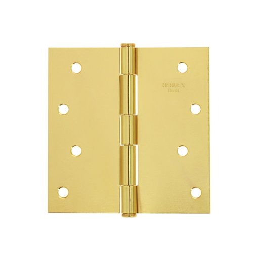 [23686] Bisagra cuadrada, 4',latonado, cabeza plana, HERMEX BASIC BC-401PP