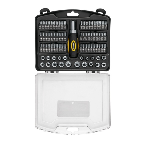 [23972] Juego de 81 herramientas 1/4' para mecánico, PRETUL JUDA-81P