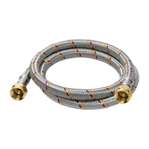 [24061] Manguera para gas, aluminio, 3/8' flare, 100 cm, FOSET BASIC FGA-10P