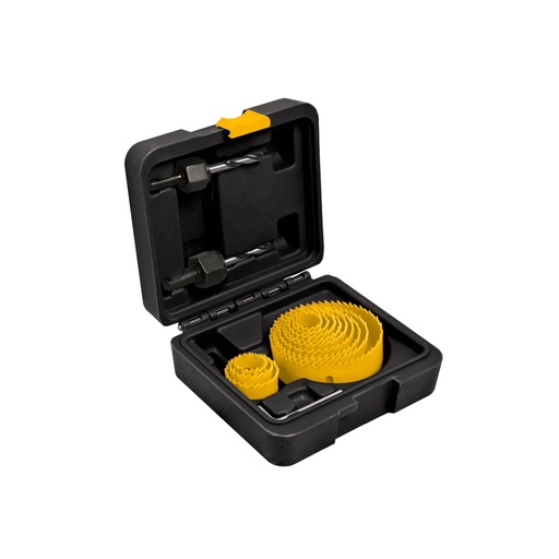 [26037] Juego de 12 brocasierras, 2 mandriles y llave allen, PRETUL KIT-14P