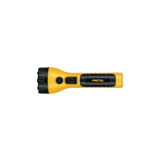 [26101] Linterna plástica de LED, 120 lm, recargable, PRETUL LIRE-120P