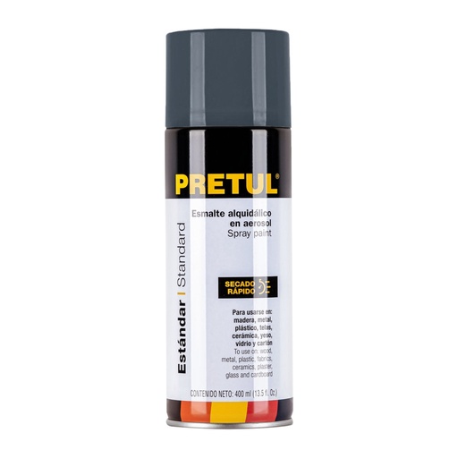 [27002] Pintura en aerosol, gris primario, 400 ml, PRETUL PAP-GR-P
