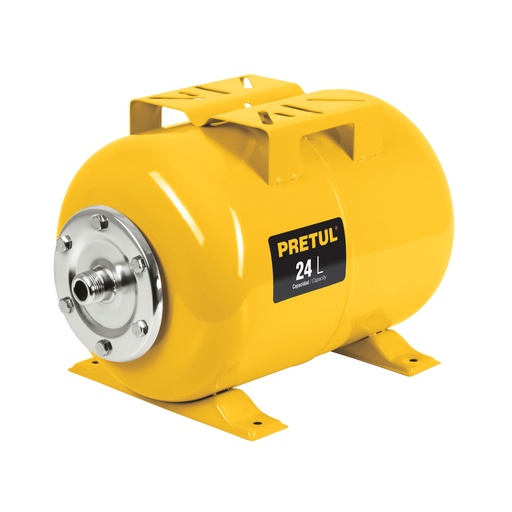 [27039] Tanque hidroneumático horizontal, 24 litros, PRETUL TN-HN-1/2X24P