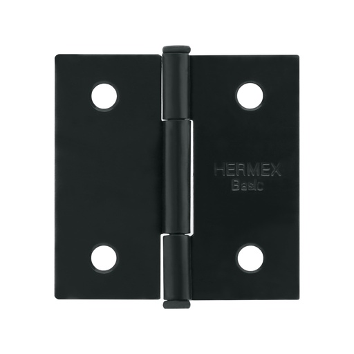 [27132] Bisagra cuadrada 2', acero negro mate, cabeza plana, BASIC BC-206PP