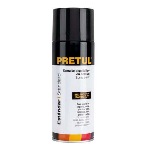[27170] Pintura en aerosol,negro brillante, 400 ml, PRETUL PA-NB-P