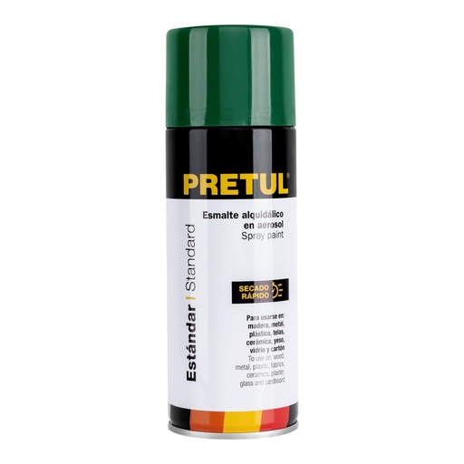 [27184] Pintura en aerosol, verde hoja, 400 ml, PRETUL PA-VH-P
