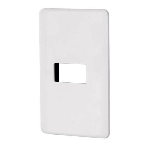 [27222] Placa 1 módulo de ABS, blanca, VOLTECK BASIC PPSE-B