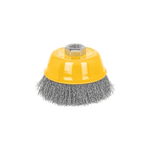 [28263] Carda copa 4' alambre ondulado fino, eje 5/8'-11, PRETUL CO-510P