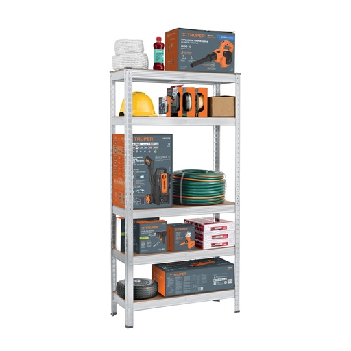 [29021] Estante metálico 5 repisas capacidad 35kg, 75x30x150, PRETUL ESME-351