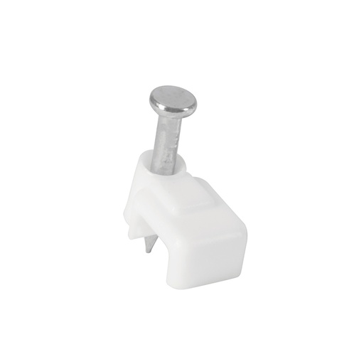 [43044] Bolsa con 500 grapas blancas de 3 X 6 mm para cable plano GPL-5BG