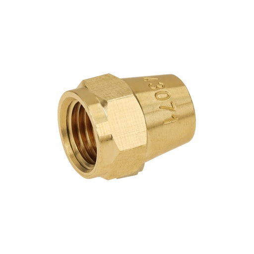 [43071] Tuerca cónica de latón 1/4', FOSET CLG-983