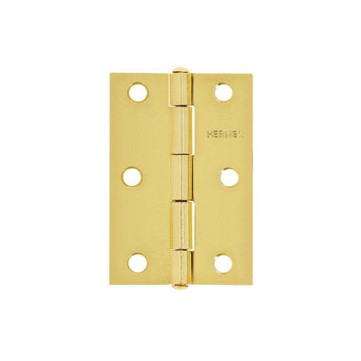 [43196] Bisagra rectangular 3 x 2', acero latonado, HERMEX BR-301