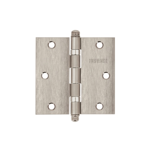 [43223] Bisagra cuadrada 3-1/2', acero inox, cabeza redonda, HERMEX BC-354R