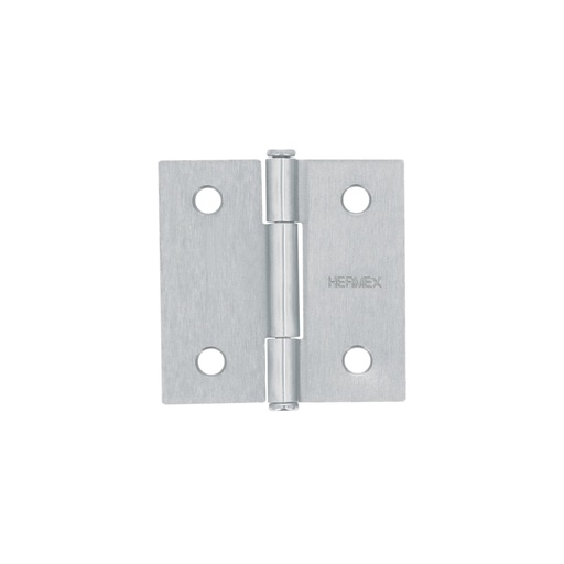 [43259] Bisagra cuadrada 2', acero satinado, cabeza plana, HERMEX BC-203P