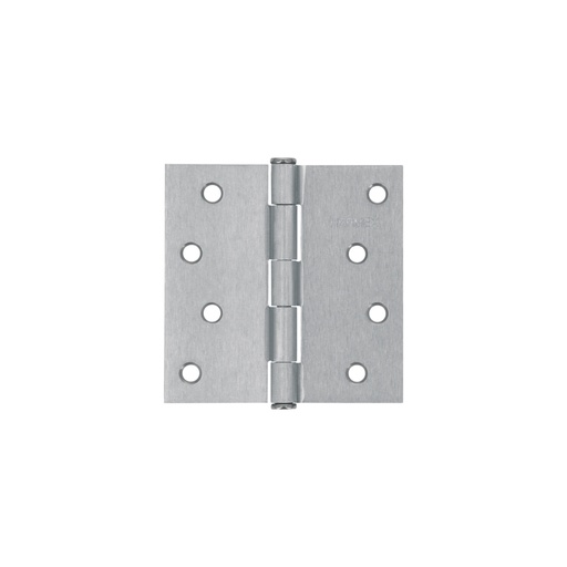 [43263] Bisagra cuadrada 4', acero satinado, cabeza plana, HERMEX BC-403P