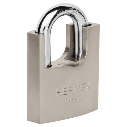 [43314] Candado de hierro 60 mm con coraza, llave de disco, HERMEX CHR-60A