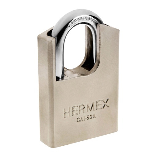 [43335] Candado de acero 60 mm con coraza, llave de disco, HERMEX CAI-60A