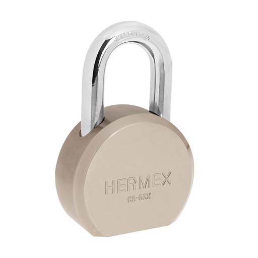 [43338] Candado redondo, 65 mm, gancho corto, llave tetra, blíster CA-65X