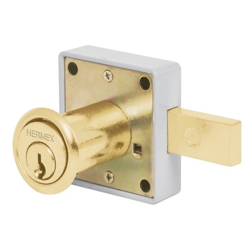 [43567] Cerradura para mueble, modelo 25, latón, HERMEX CM-25L