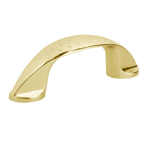 [43622] Jaladera de 64mm, línea Elipse, latón brillante, HERMEX JAL-1221