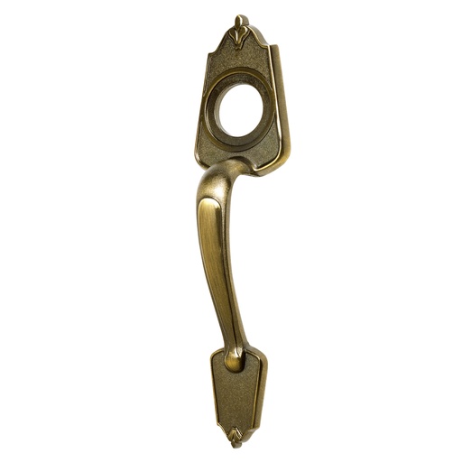 [43651] Chapetón metálico para puerta, acabado latón antiguo MADE-2