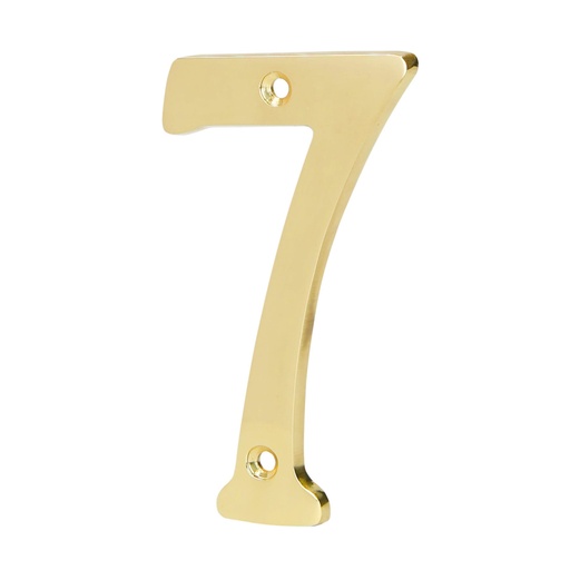 [43685] Número 7 de latón sólido 4', latón brillante, HERMEX NUCH-7