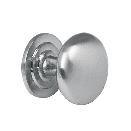 [43809] Perilla metálica estilo 'Arco', níquel satinado, HERMEX PER-021