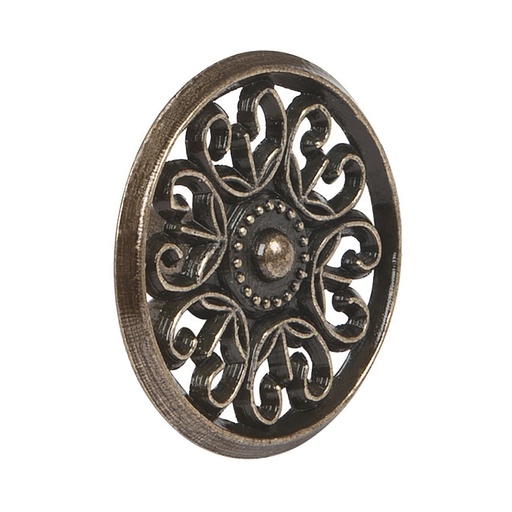 [43817] Perilla metálica estilo 'Colonial', latón antiguo, HERMEX PER-053