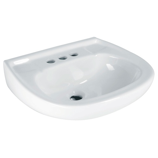 [44002] Lavabo de porcelana con rebosadero, blanco, FOSET MUBA-10B