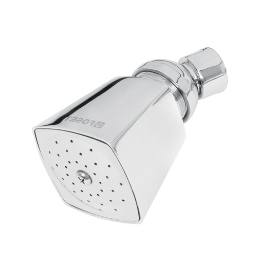 [44494] Regadera redonda 2', metálica, sin brazo, cromo, AQUA R-501S