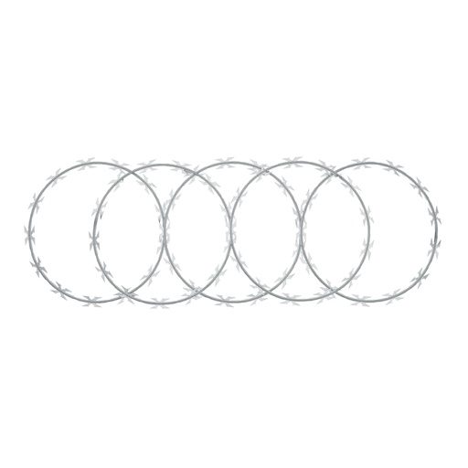 [44921] Rollo concertina máxima seguridad, 45cm diámetro x 8m, FIERO PUCO-M45