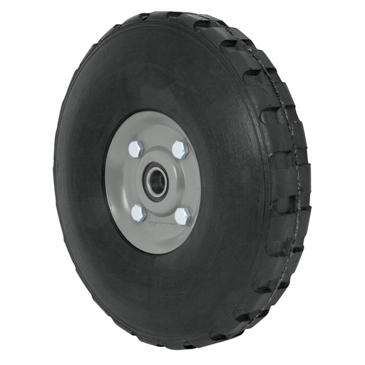 [45035] Rueda de hule sólido imponchable 10', doble balero, PRETUL RD-102