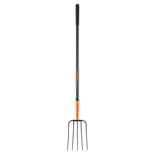 [102101] Bieldo para paja, 5 dientes, mango largo de acero 48' TRUPER BPJ-5M