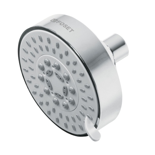 [45169] Regadera cromo 4'con 5 funciones, sin brazo, FOSET ELEMENT R-202S