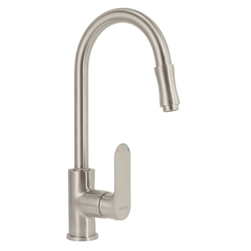 [45183] Monomando retráctil para fregadero, satín, FOSET RIVIERA RIM-82N