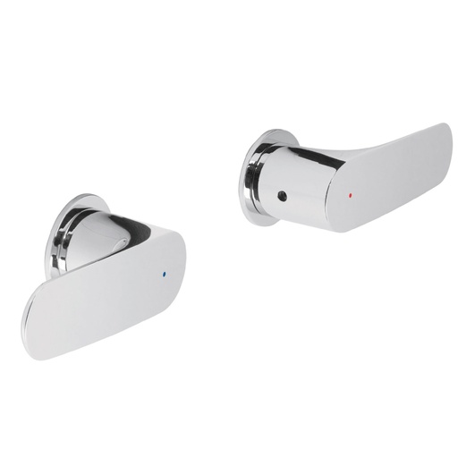 [45201] Juego manerales palanca para regadera, cromo, RIVIERA RIM-61