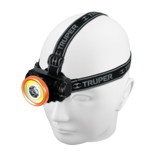 [102150] Linterna de minero LED 210 lm, recargable, TRUPER LI-CA-80CR