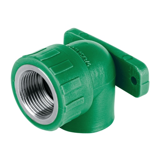 [45264] Codo oreja 90° PPR, 3/4', hembra con inserto metálico, FOSET CV-582