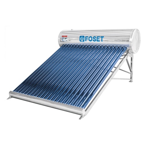 [45273] Calentador solar de agua, 20 tubos, 240L, 7 personas, FOSET CALE-20S