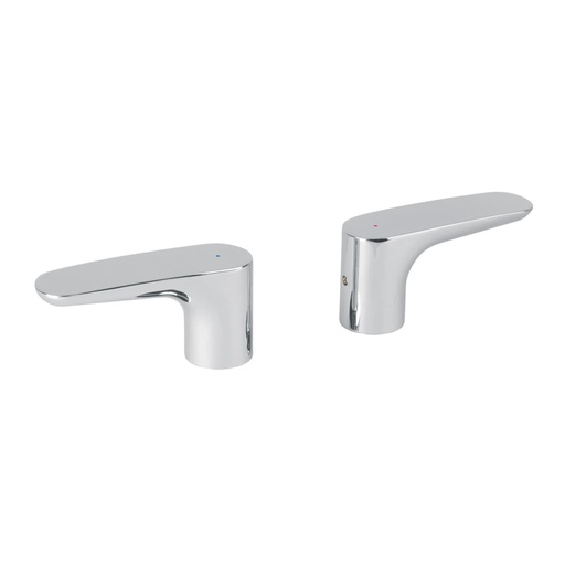 [45291] Juego manerales palanca para mezcladora tina, cromo, RIVIERA RIMM-02