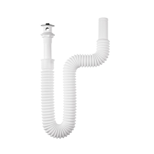 [45318] Céspol flexible de PP con contra, para lavabo, con arillo CE-245