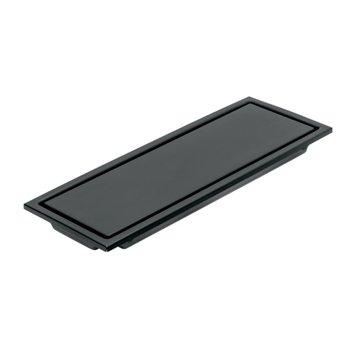 [45324] Resumidero rectangular 30x11cm reversible, negro, FOSET AQUA RS-704M